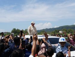 Prabowo Disambut Meriah Warga Pacitan