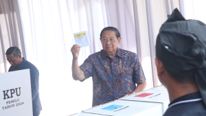 Nyoblos di Pacitan, SBY Harapkan Pemungutan Suara Jujur dan Adil