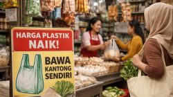 Harga Naik Tajam, Sejumlah Minimarket Di Pacitan Kenakan Harga Plastik Belanja 200 Rupiah